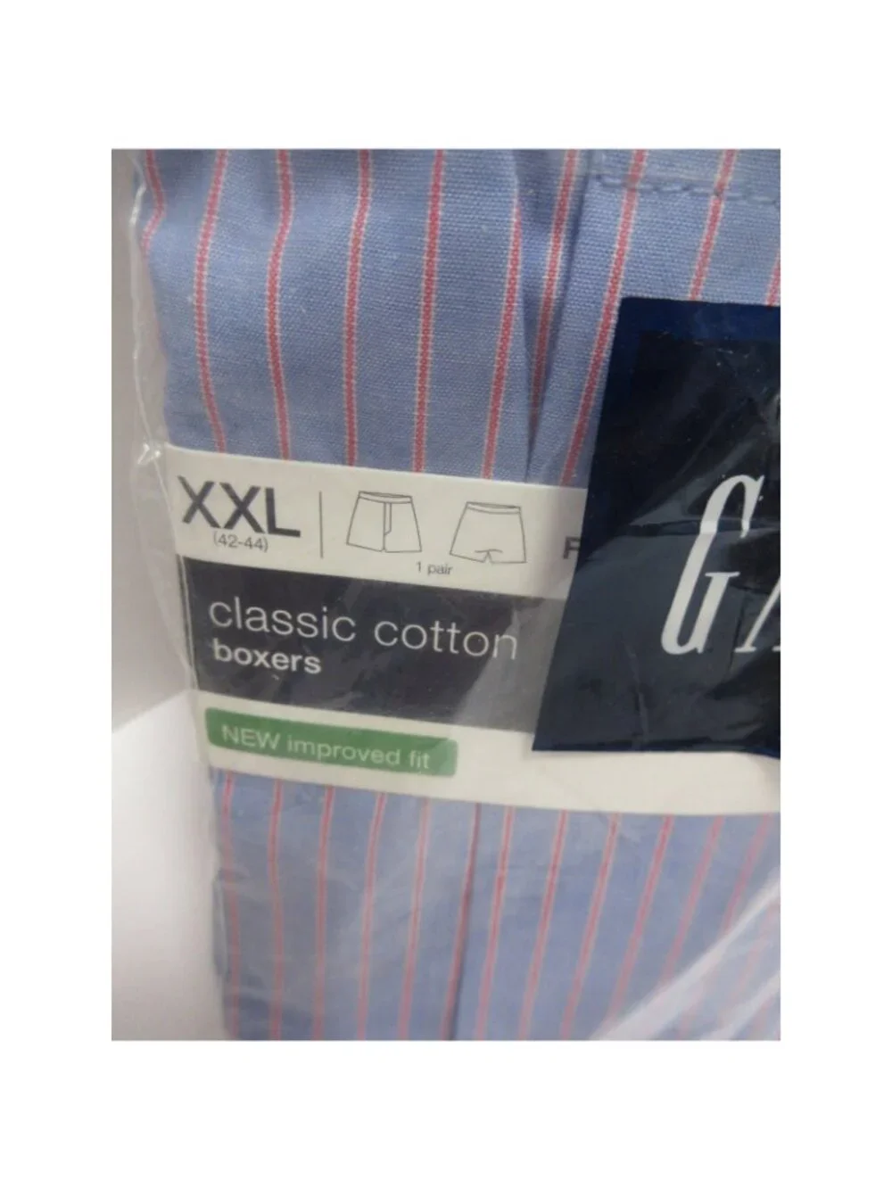 GAP Underwear XXL Boxer Shorts Striped Classic Cotton Deadstock NEW
